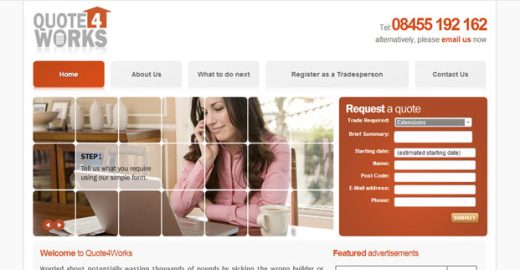 Quote 4 Works Website Example