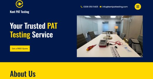 Kent PAT Testing Website Example